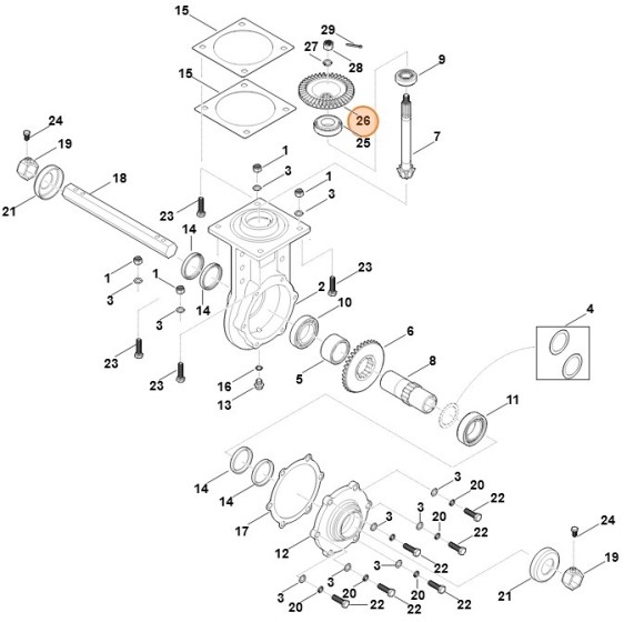 Конічне колесо STIHL 62516420200