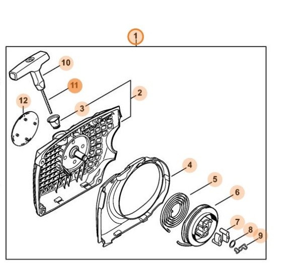 Корпус вентилятора с пусковым устройством (11400802105)