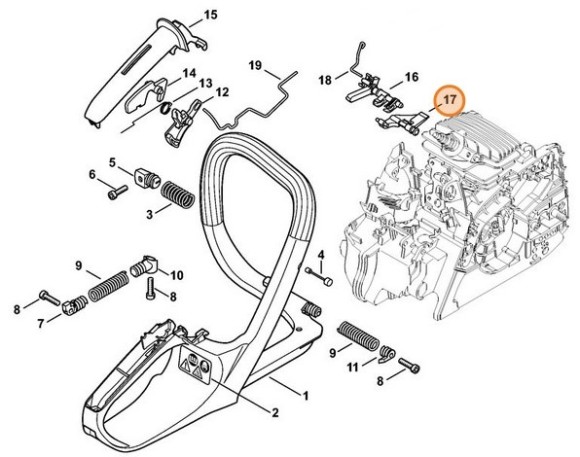 Важіль STIHL 11391822800