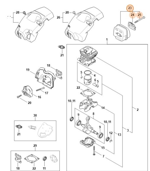 Глушитель выхлопа (11481400611)