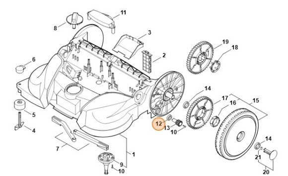 Радіальний шарикопідшипник 6903-2Z STIHL 95030038211