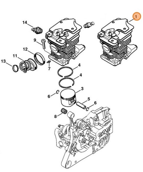 Цилиндр с поршнем? 46 мм (11330201202)