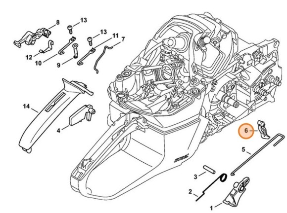 Важіль STIHL 11421822800