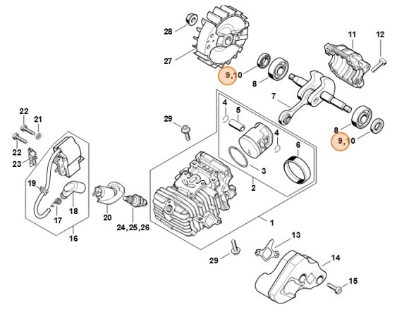 Уплотнительное кольцо вала 12х22х4,5 (96390031205)