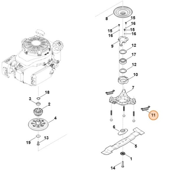 Пружина растяжения (63641627900)