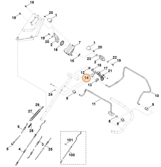Предохранительный рычаг (63641629200)
