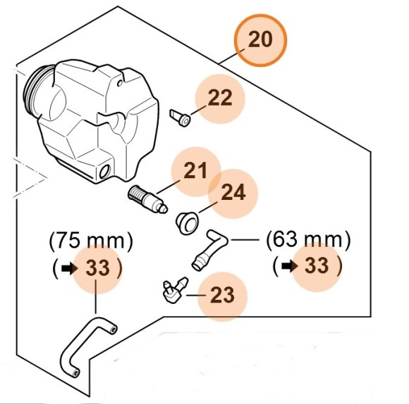 Масляний бак STIHL 12543504400