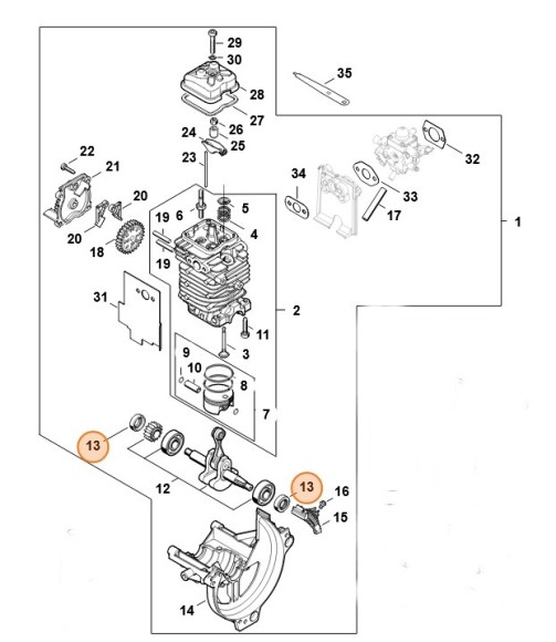 Кольцо уплотнение вала 12х22х7 (96390031231)