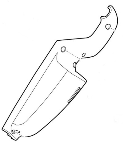 Половина корпуса рукоятки STIHL 63401821325