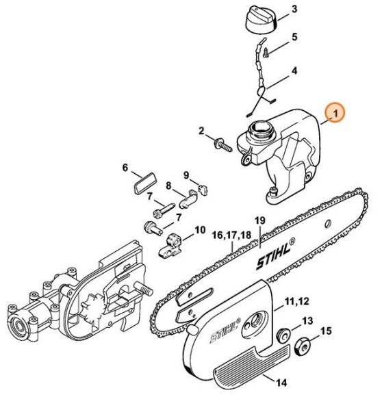 Масляний бачок STIHL 41383504400