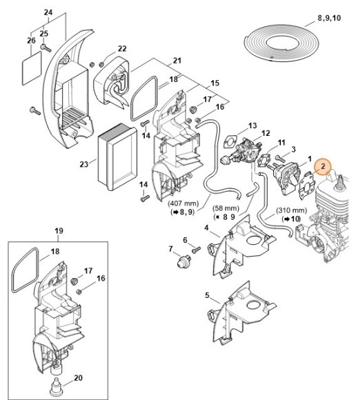 Ущільнення STIHL 42441290900
