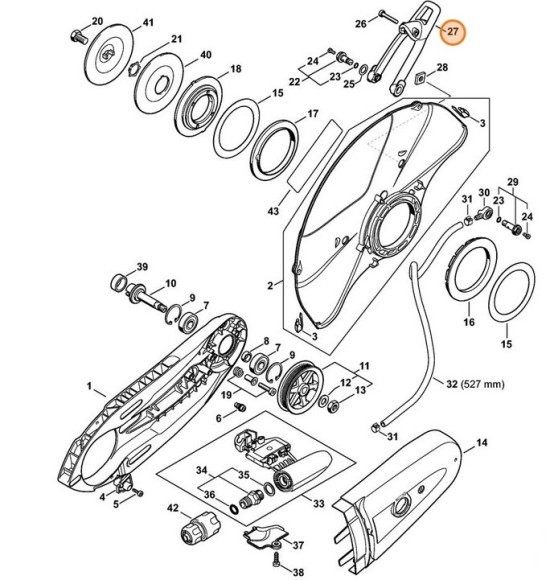 Важіль для перестановки STIHL 42247002901