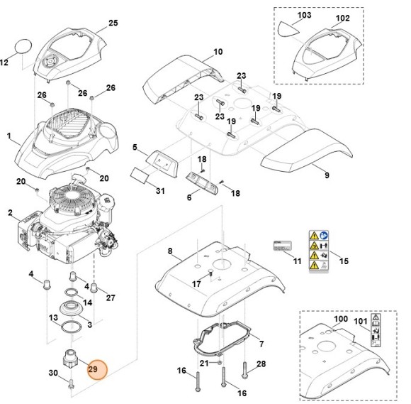 Втулка STIHL 62417161500