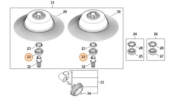 Корпус муфти STIHL 48607323501
