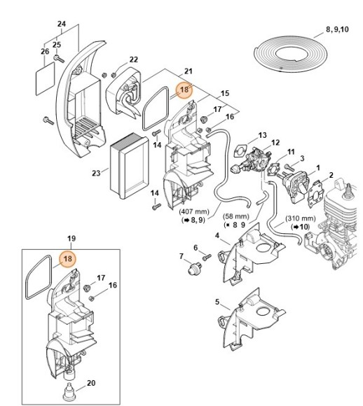 Ущільнення STIHL 42441490500