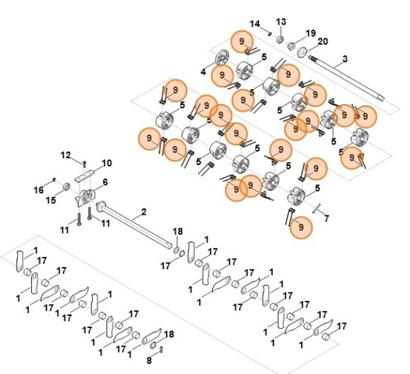 Рессорный культиватор (62917441100)