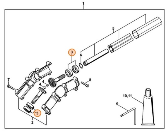 Комплект шариковых подшипников (41820071004)