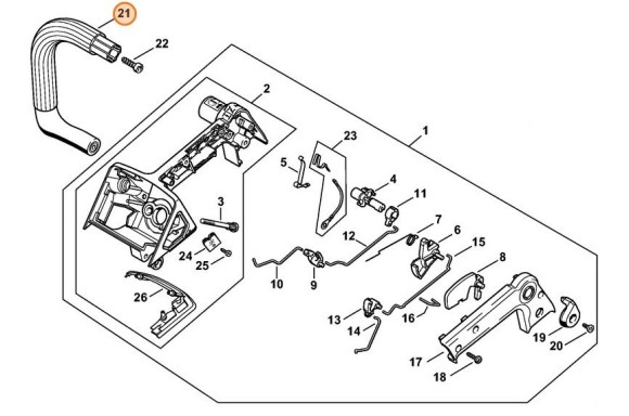 Трубчата рукоятка STIHL 11297911700
