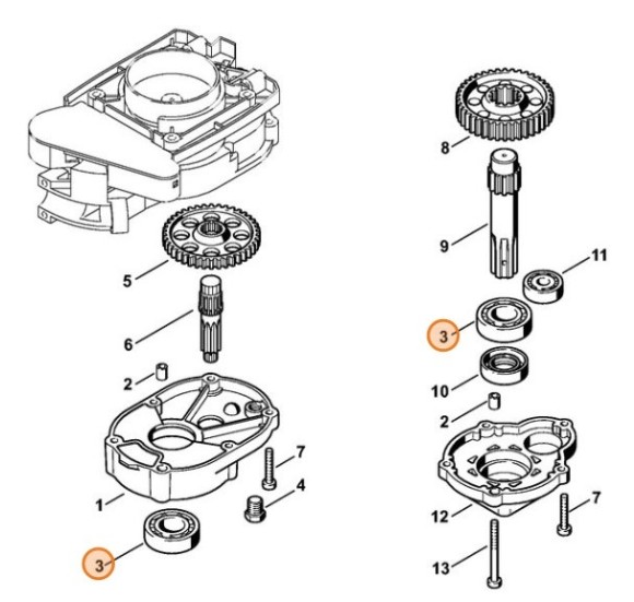 Радіальний шарикопідшипник 6004 STIHL 95030030510