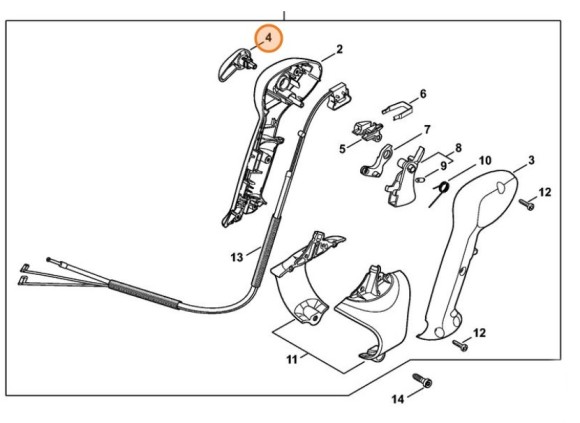 Установочний важіль STIHL 42411822901