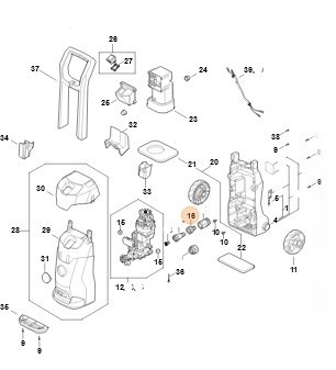 Патрубок для приєднання шланга STIHL RE025131100