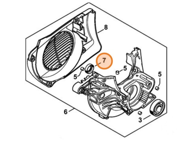 Уплотнительное кольцо вала 15x24x7 (96400031570) Уплотнительное кольцо вала 15x24x7 (96400031570)