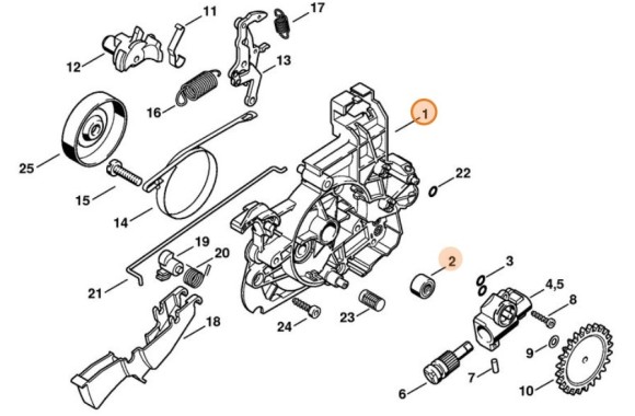 Корпус передачі STIHL 12086400503