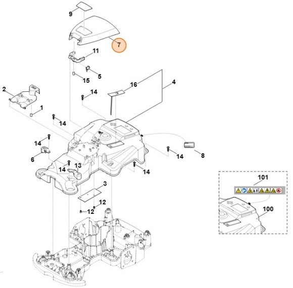 Накладка (накладка для управления) (63017062400)