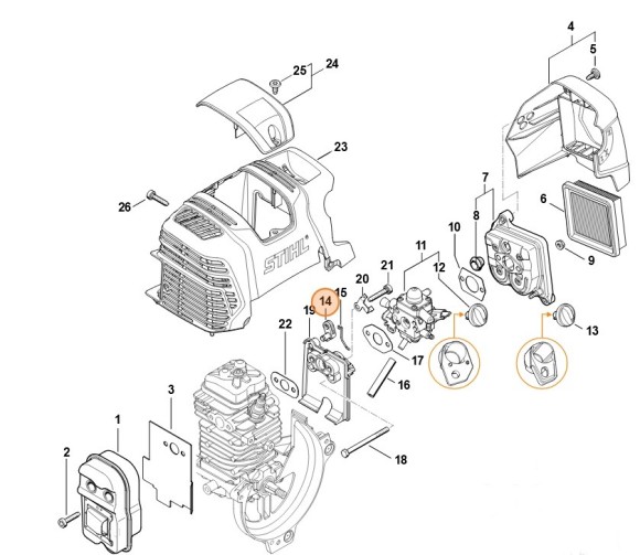 Важіль STIHL 41801822800