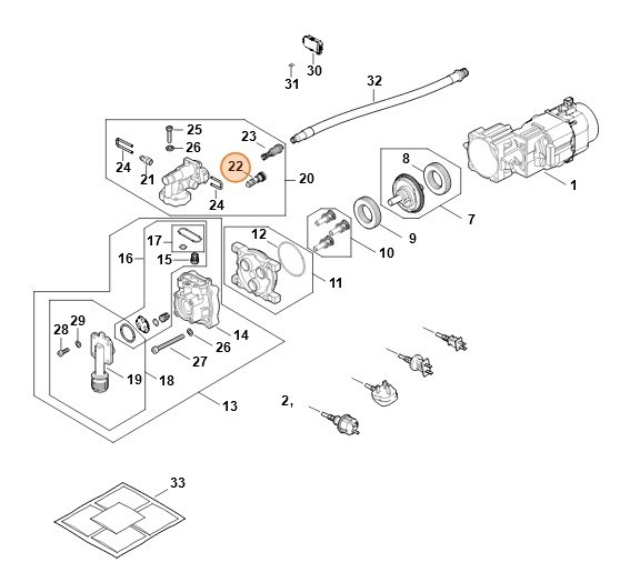 Патрубок для приєднання шланга STIHL RE027007310