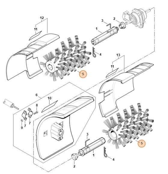 Підмітальна щітка STIHL 46017301700