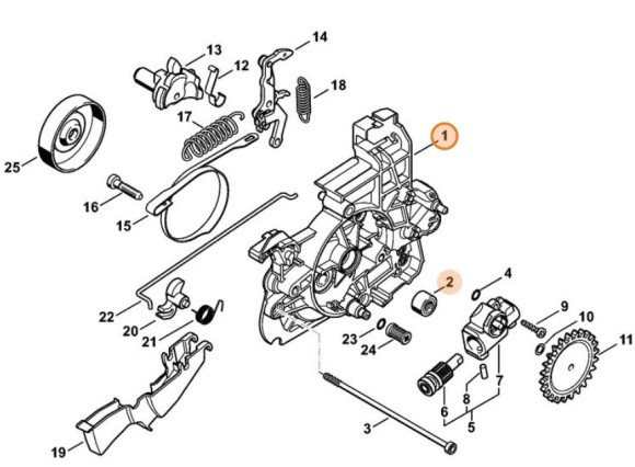 Корпус редуктора STIHL 12086400506