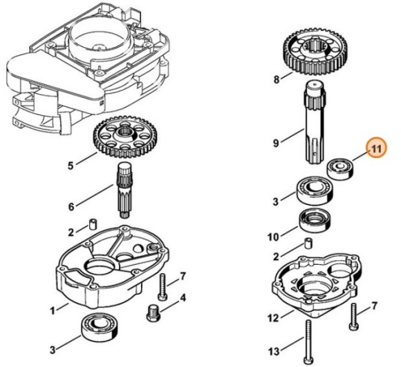 Радіальний шарикопідшипник 6200 STIHL 95030036320