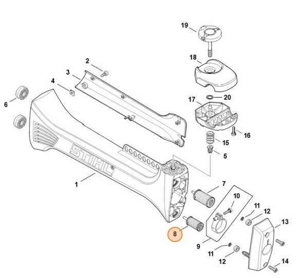 Антивібраційна пружина STIHL 41477908300