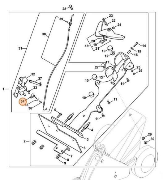 Важіль STIHL 42211822800