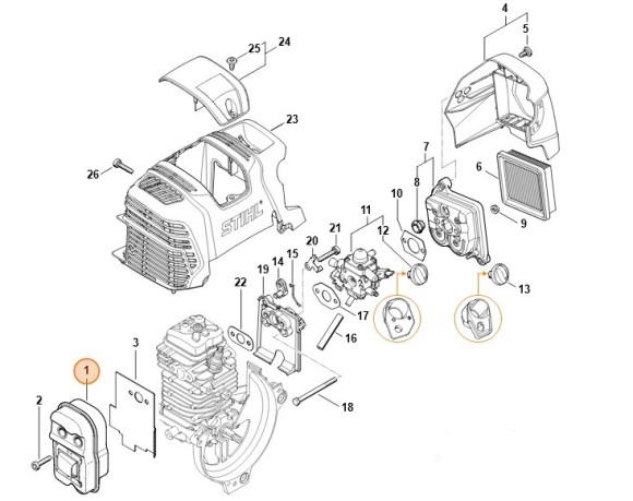 Глушитель выхлопа (41801400603)