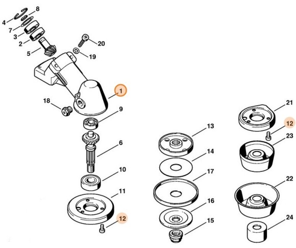 Корпус передачі STIHL 41286410350