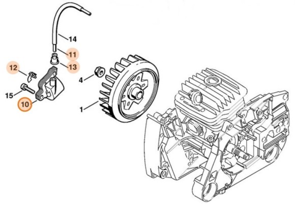 Mодуль запалювання STIHL 11224001314