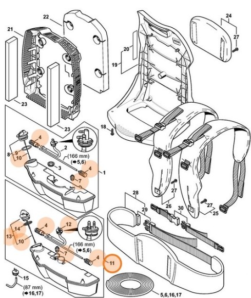Паливний бак STIHL 42823500403