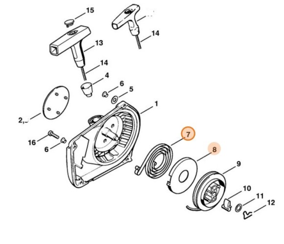 Возвратная пружина (11181900600)