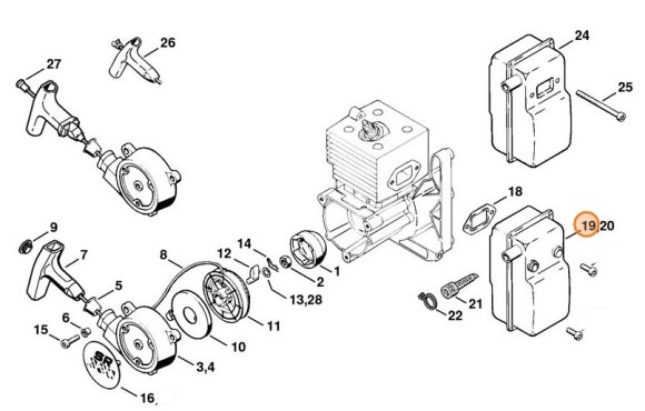 Глушитель выхлопа (42031400601)