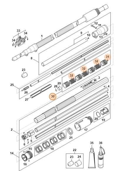 Комплект підшипників STIHL 41820070601