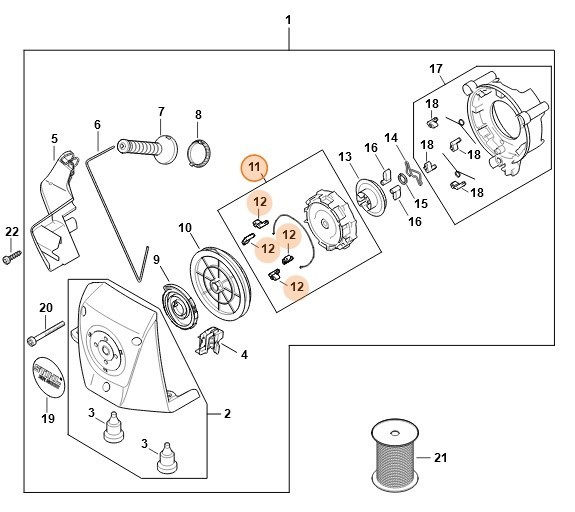 Корпус пружини STIHL 42831900721