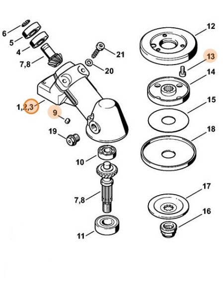 Корпус передачі STIHL 41286410351
