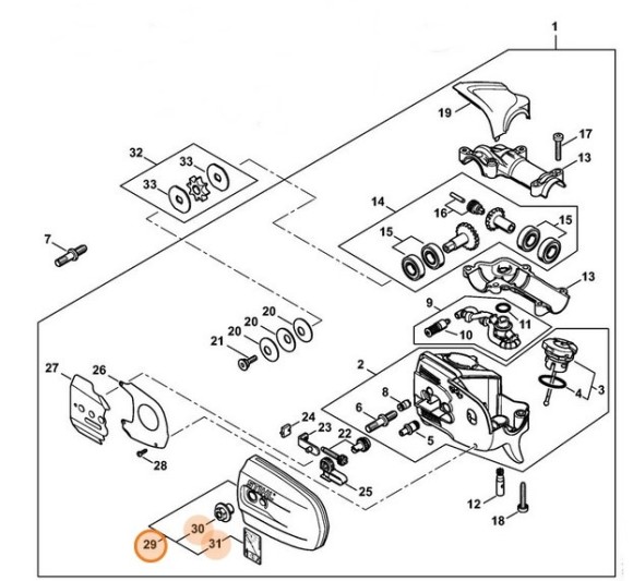 Крышка звездочки цепи (41826401701)
