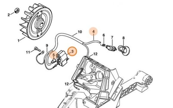 Модуль запалювання STIHL 11244001302