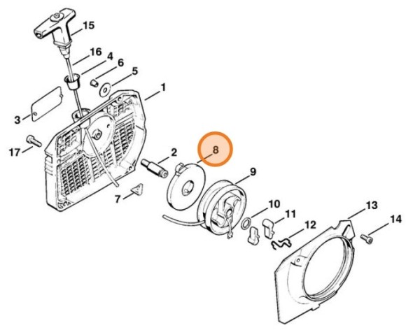 Возвратная пружина (11221900600)