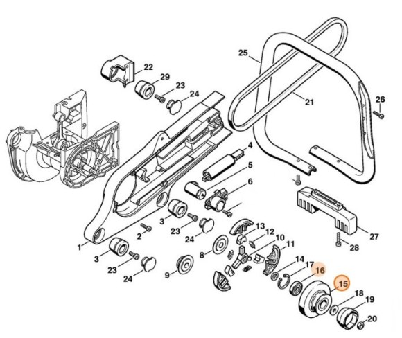 Клиноремінний шків STIHL 42237002500