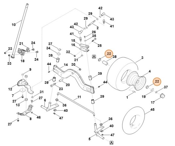 Втулка з буртиком STIHL 61707642700
