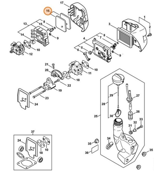 Повітряний фільтр STIHL 46010071007